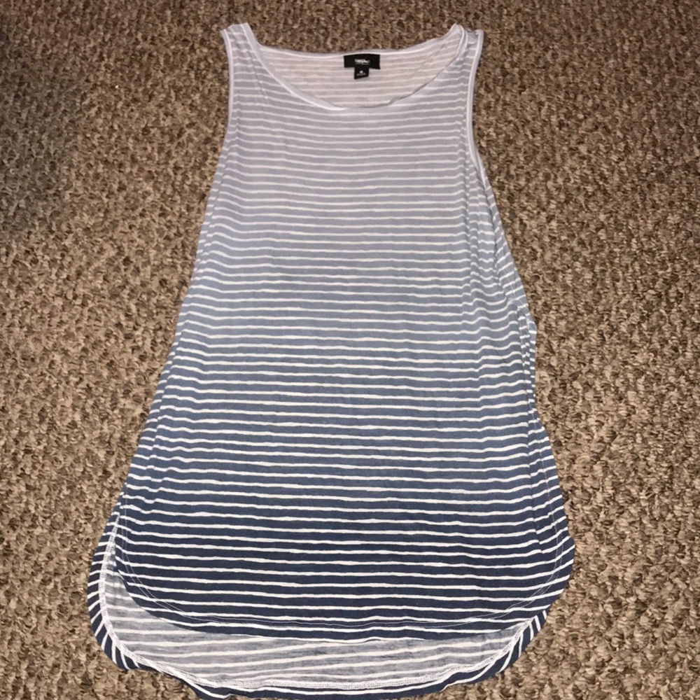 Blue striped tank